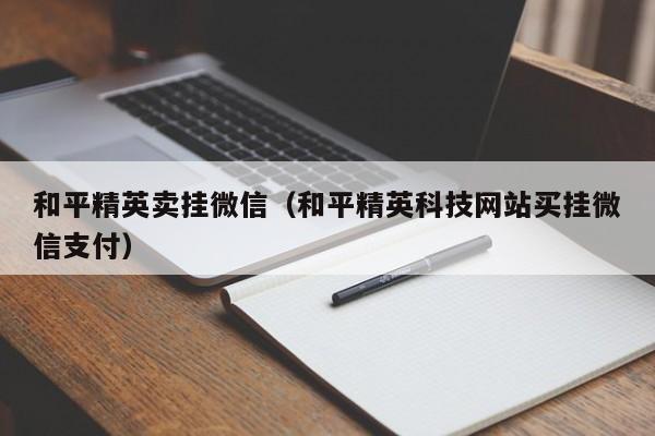 和平精英卖挂微信（和平精英科技网站买挂微信支付）